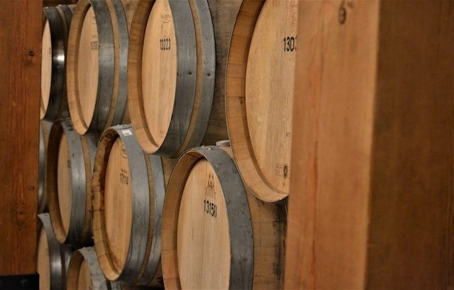 Barrels of whiskey